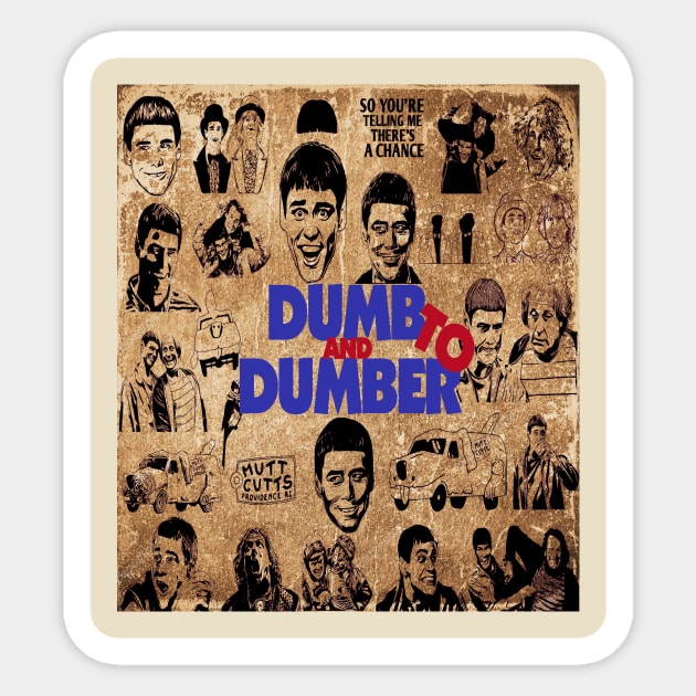 DUMB AND DUMBER ART Sticker by alfapromo71